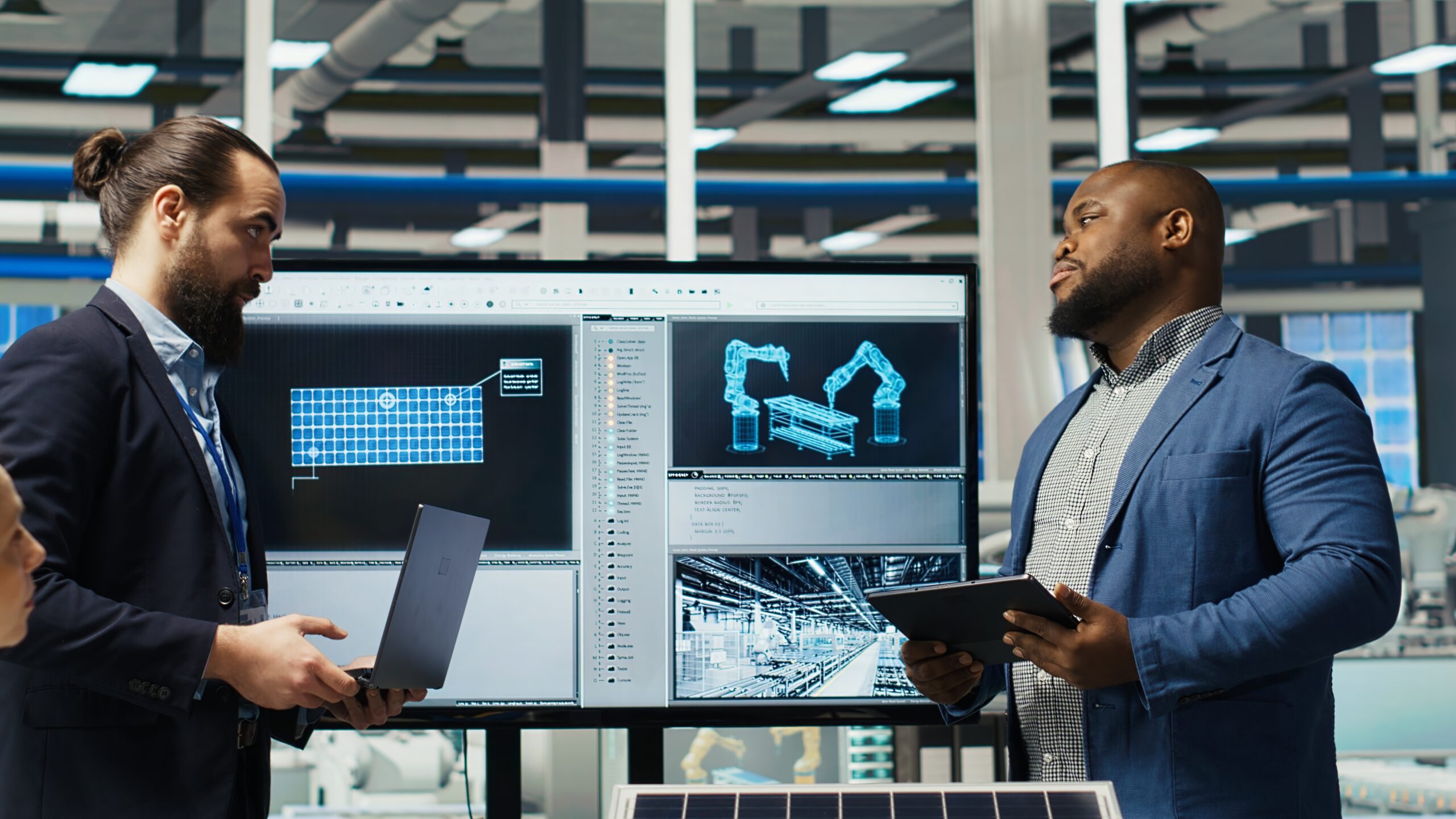 Factory,Executives,Present,Sustainable,Manufacturing,Solutions,To,Investors.,Industrial,Plant Agile ALM
